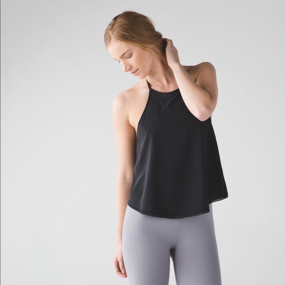 NWT lululemon Free Spirit Tank - Black - Size 6